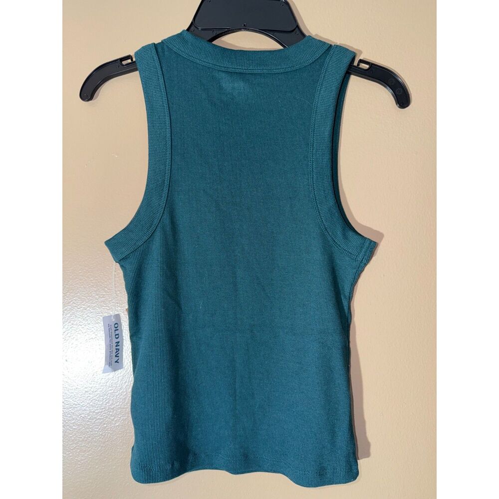 Old Navy Ribbed Tank Top Green Sleeveless Top Women’s XS NWT